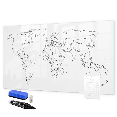 Magnettafel zum schreiben Reisen und Erinnerungen in Bildern