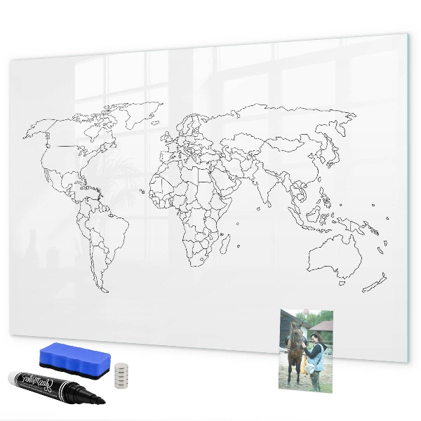 Magnettafel zum schreiben Reisen und Erinnerungen in Bildern