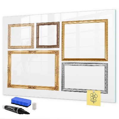 Schreib magnettafel Ein kreativer Ort für Fotos und Notizen