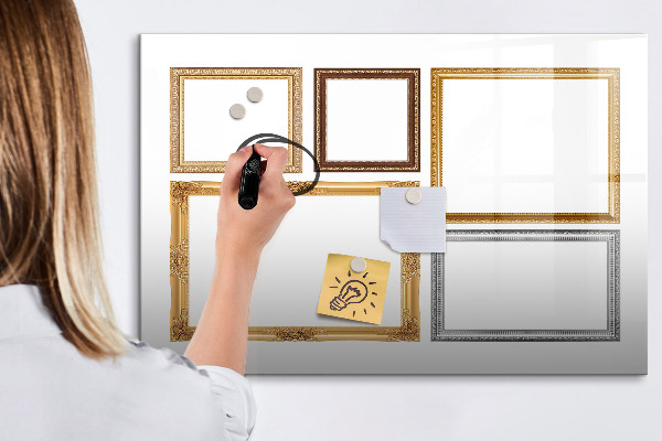 Schreib magnettafel Ein kreativer Ort für Fotos und Notizen
