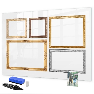 Schreib magnettafel Ein kreativer Ort für Fotos und Notizen
