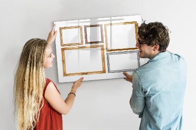 Schreib magnettafel Ein kreativer Ort für Fotos und Notizen