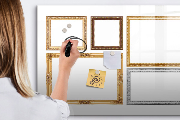 Schreib magnettafel Ein kreativer Ort für Fotos und Notizen