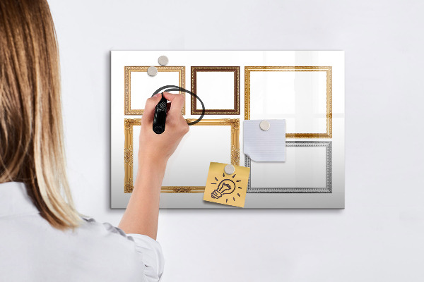 Schreib magnettafel Ein kreativer Ort für Fotos und Notizen