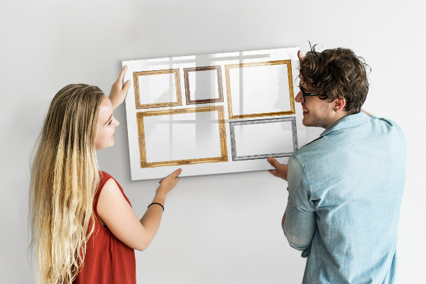 Schreib magnettafel Ein kreativer Ort für Fotos und Notizen