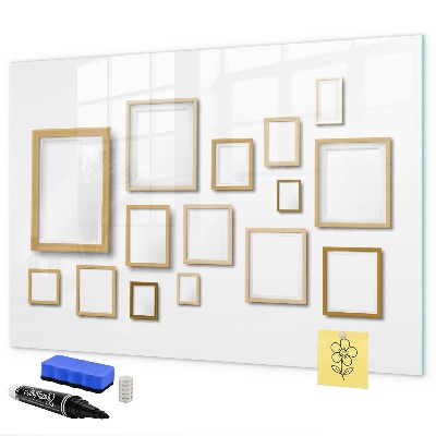 Schreib magnettafel Ein kreativer Raum für Fotos und Notizen