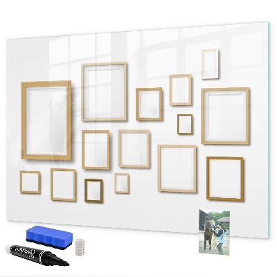 Schreib magnettafel Ein kreativer Raum für Fotos und Notizen