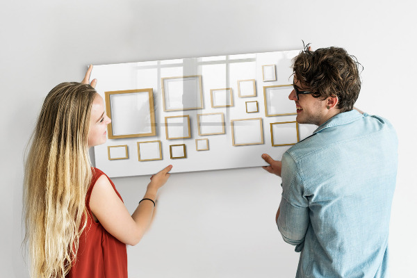 Schreib magnettafel Ein kreativer Raum für Fotos und Notizen