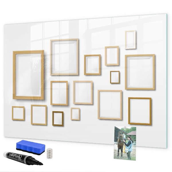 Schreib magnettafel Ein kreativer Raum für Fotos und Notizen