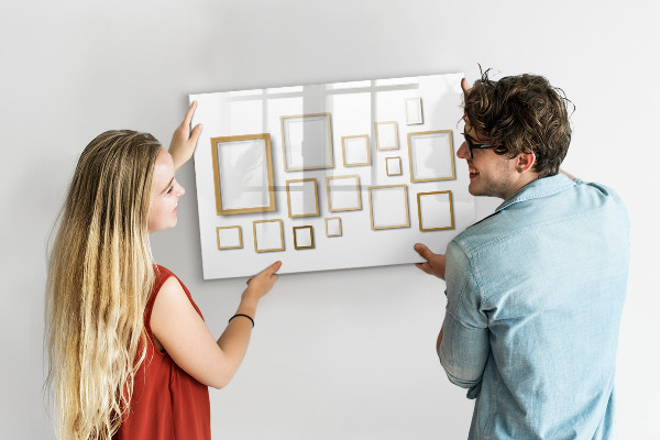 Schreib magnettafel Ein kreativer Raum für Fotos und Notizen