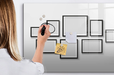 Magnettafel zum schreiben Moderne Pinnwand für Fotos und Notizen