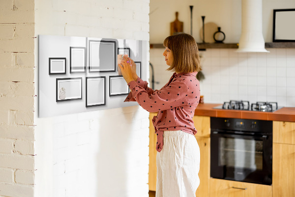 Magnettafel zum schreiben Moderne Pinnwand für Fotos und Notizen