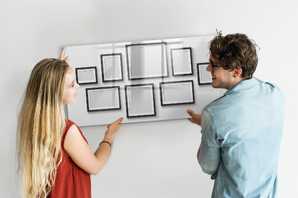 Magnettafel zum schreiben Moderne Pinnwand für Fotos und Notizen