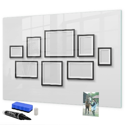 Magnettafel zum schreiben Moderne Pinnwand für Fotos und Notizen