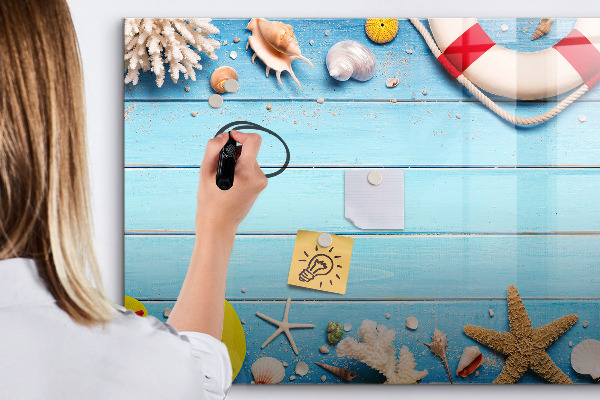 Schreib magnettafel Sommererinnerungen am Meer