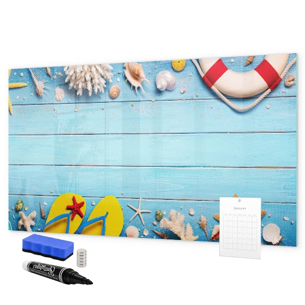 Schreib magnettafel Sommererinnerungen am Meer