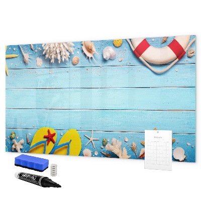 Schreib magnettafel Sommererinnerungen am Meer