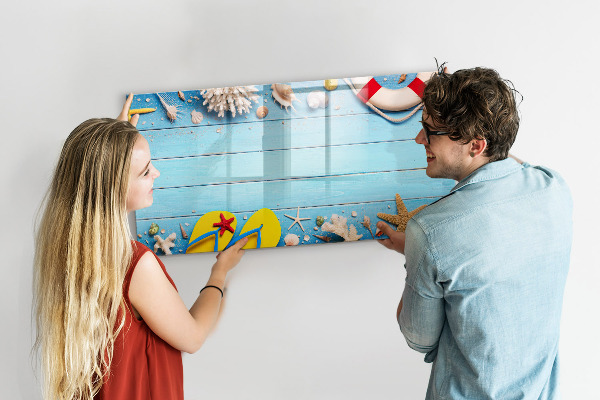 Schreib magnettafel Sommererinnerungen am Meer