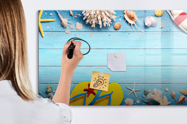 Schreib magnettafel Sommererinnerungen am Meer