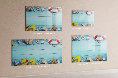 Schreib magnettafel Sommererinnerungen am Meer
