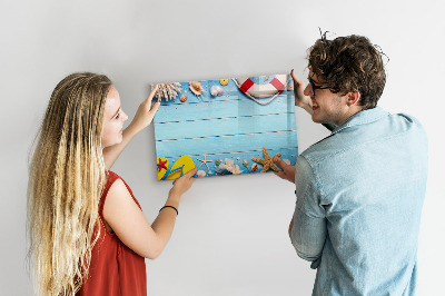 Schreib magnettafel Sommererinnerungen am Meer