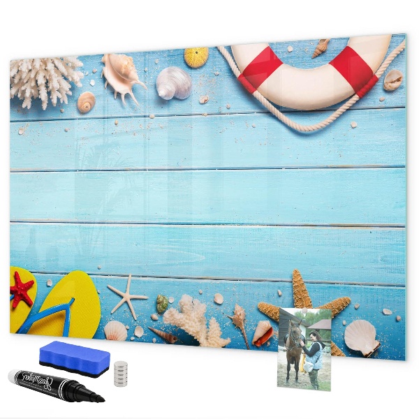 Schreib magnettafel Sommererinnerungen am Meer