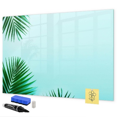 Magnettafel zum schreiben Grünes Poster für Fotos und Notizen