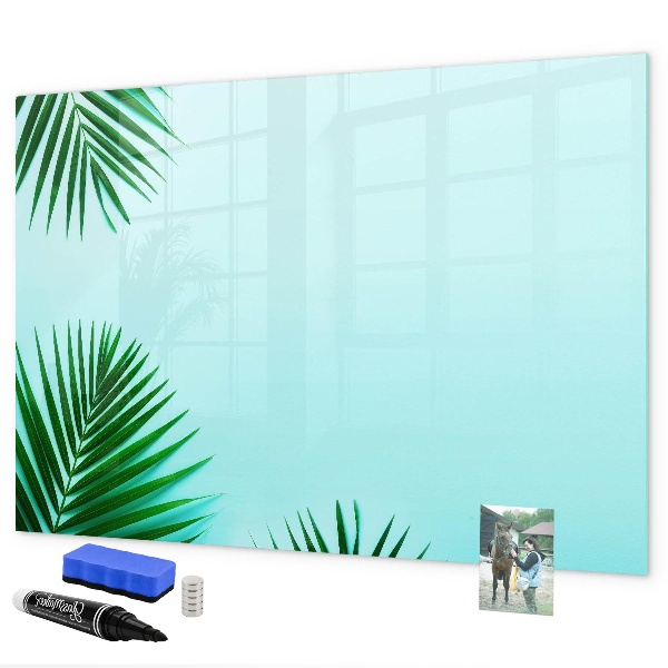 Magnettafel zum schreiben Grünes Poster für Fotos und Notizen