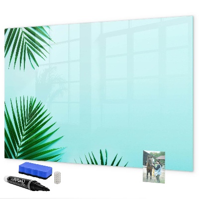 Magnettafel zum schreiben Grünes Poster für Fotos und Notizen