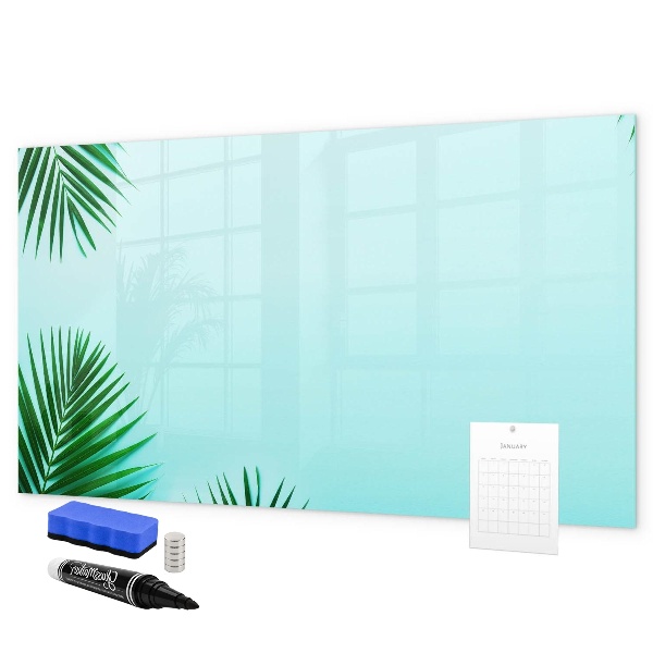 Magnettafel zum schreiben Grünes Poster für Fotos und Notizen