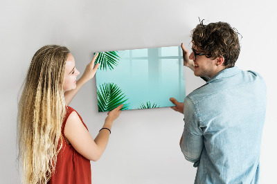 Magnettafel zum schreiben Grünes Poster für Fotos und Notizen