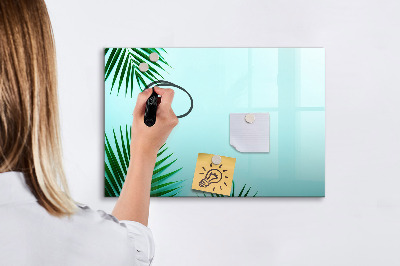 Magnettafel zum schreiben Grünes Poster für Fotos und Notizen