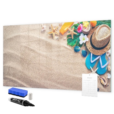 Schreib magnettafel Sommererinnerungen am Strand