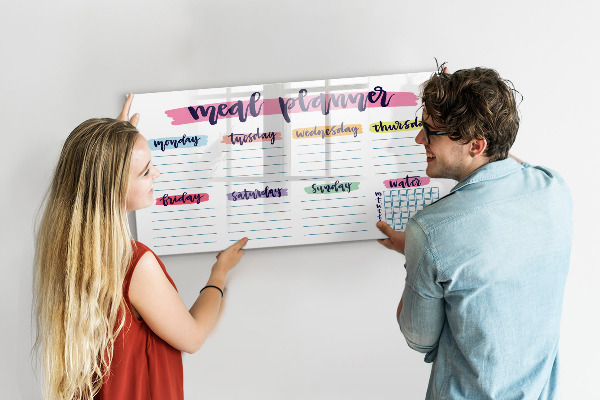 Schreib magnettafel Tages-Speiseplaner
