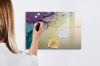 Magnettafel zum schreiben Eine farbenfrohe Tafel für Notizen und Fotos