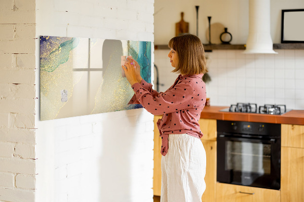 Schreib magnettafel Eine stylische Tafel für Notizen und Fotos
