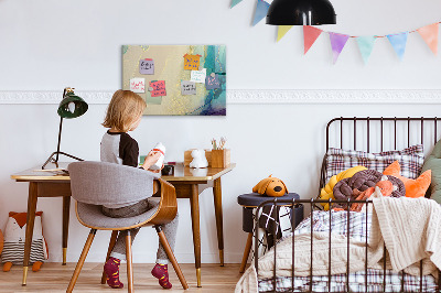 Schreib magnettafel Eine stylische Tafel für Notizen und Fotos