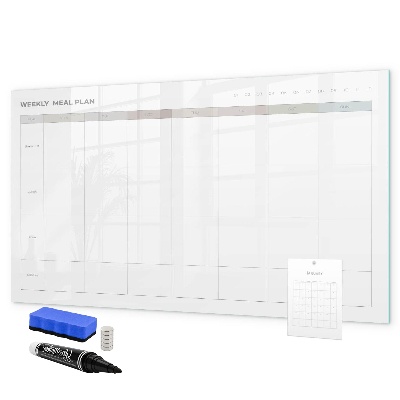 Schreib magnettafel Speiseplan für die ganze Woche