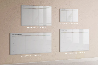 Schreib magnettafel Speiseplan für die ganze Woche