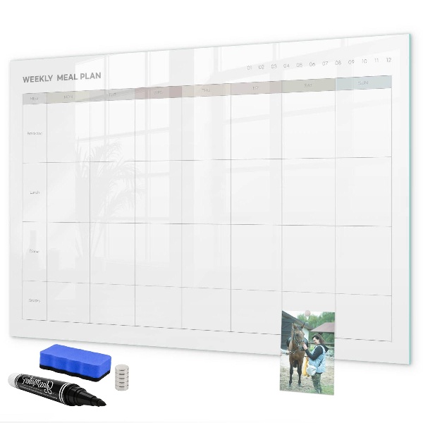 Schreib magnettafel Speiseplan für die ganze Woche