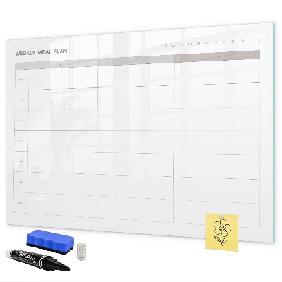Magnettafel zum schreiben Speiseplan für die Woche