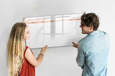 Schreib magnettafel Wöchentliches Ernährungstagebuch und Notizen