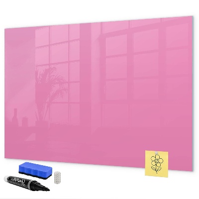Schreib magnettafel Rosa Tafel für Notizen und Fotos