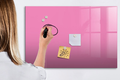 Schreib magnettafel Rosa Tafel für Notizen und Fotos
