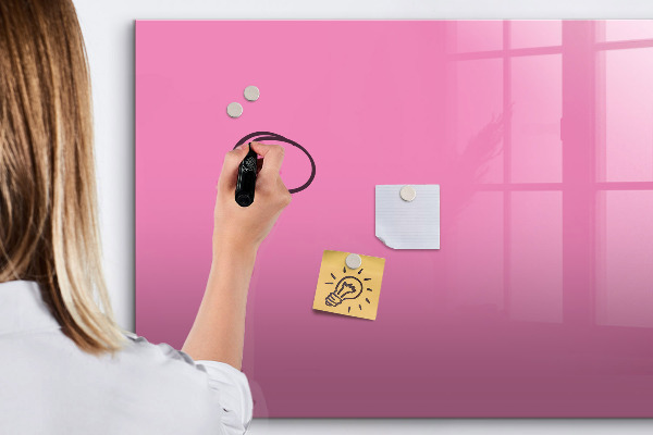 Schreib magnettafel Rosa Tafel für Notizen und Fotos
