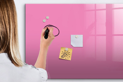 Schreib magnettafel Rosa Tafel für Notizen und Fotos