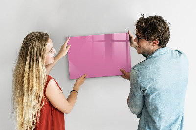 Schreib magnettafel Rosa Tafel für Notizen und Fotos