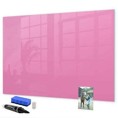 Schreib magnettafel Rosa Tafel für Notizen und Fotos