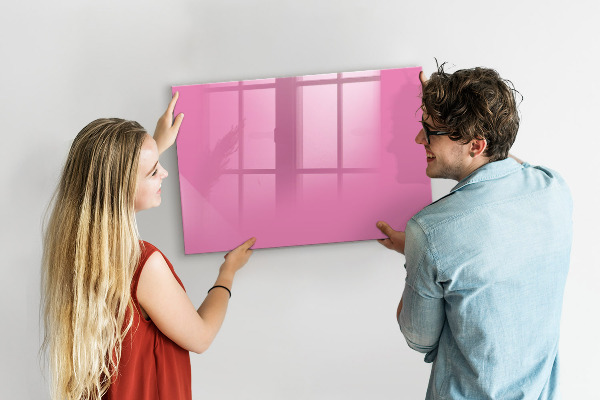Schreib magnettafel Rosa Tafel für Notizen und Fotos