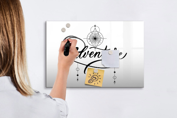 Magnettafel zum schreiben Moderne Pinnwand für Fotos und Notizen